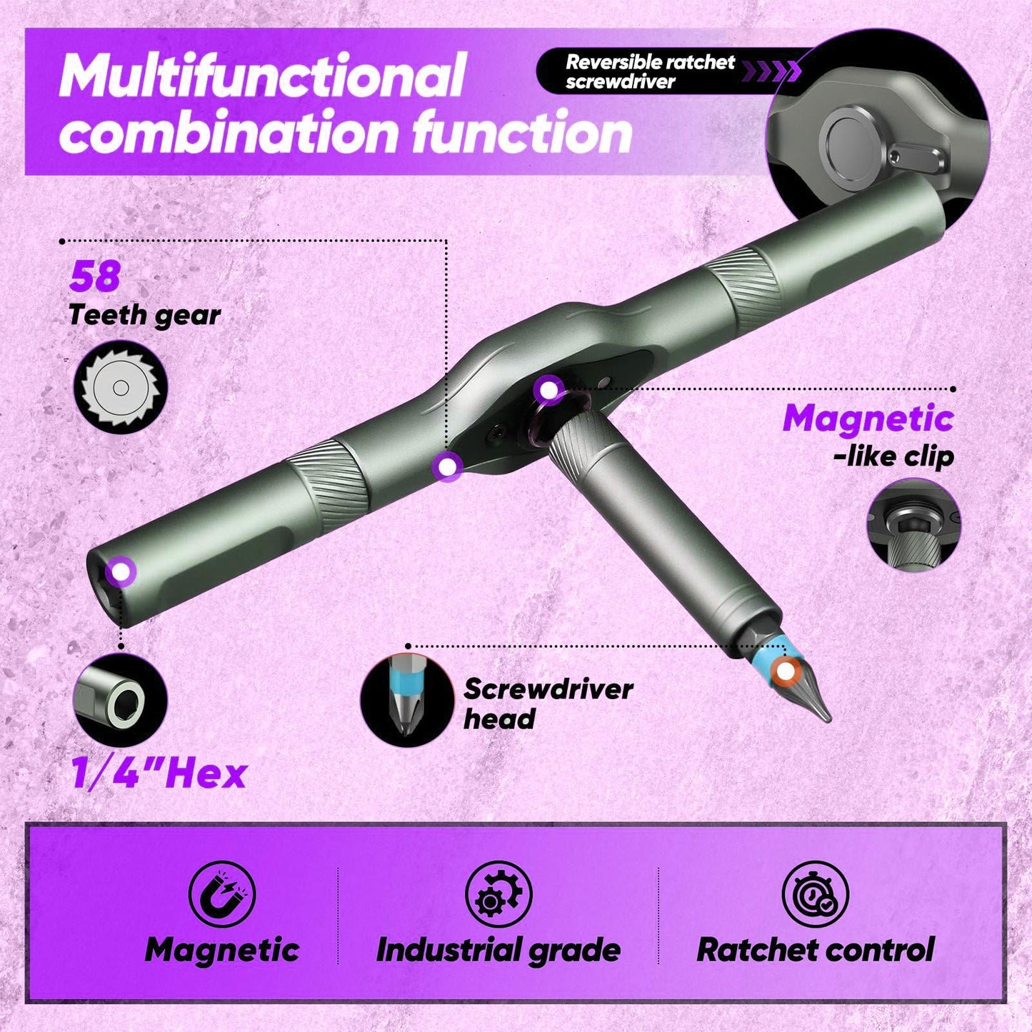 42 Pieces Of Magnetic Screwdrivers