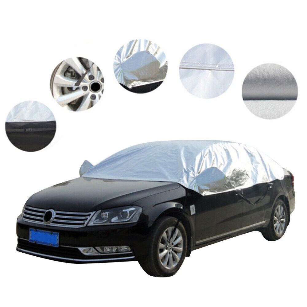 Half Car Cover Top Roof Sun UV  Rain Protection Waterproof Outdoor Universal 190T