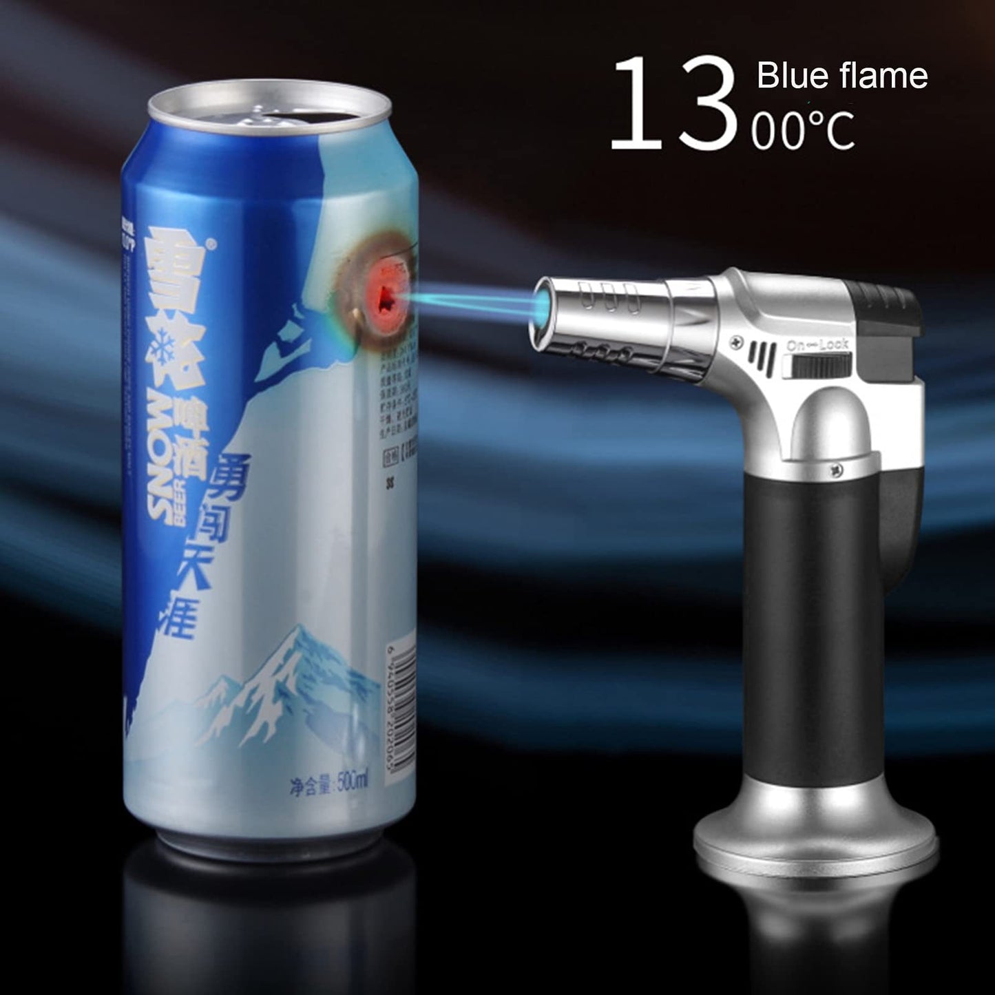 Miniature Gas Torch Welding Ignition Tool Head - Blue