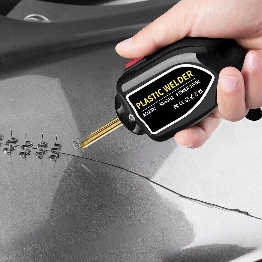 1OO W Plastic Welder Bumper Repair Kit Hot Stapler Plastic Welding Machine Car