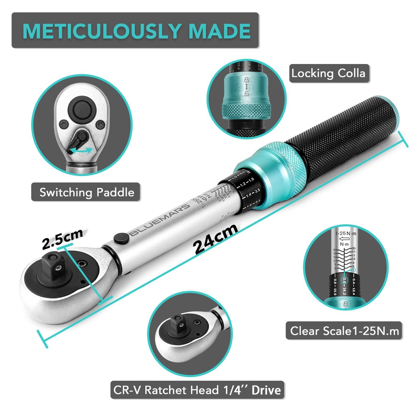 15-piece Bicycle Torque Wrench Set