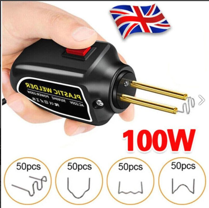 1OO W Plastic Welder Bumper Repair Kit Hot Stapler Plastic Welding Machine Car