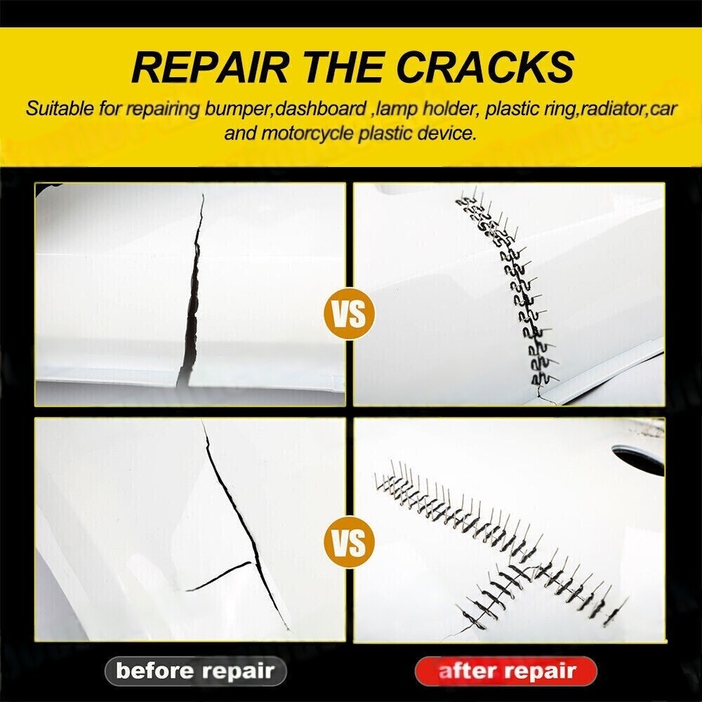 1OO W Plastic Welder Bumper Repair Kit Hot Stapler Plastic Welding Machine Car