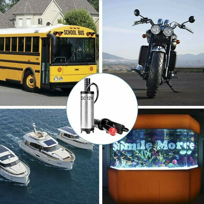 Car DC 12V Submersible Water Oil Fuel Transfer Cigarette38mm